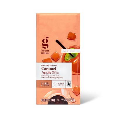 Naturally Flavored Caramel Apple Light Roast Coffee Ground Coffee - 12oz  Good & Gather™