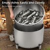 27 Inch Portable Stainless Steel Smokeless Fire Pit with Stand - 4 of 4