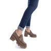 Carmela Women's heeled suede leather loafers 161109 - 2 of 4