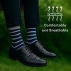 Alpine Swiss Mens Dress Socks 6 Pair Crew Sock Cotton Dress Socks for Men Solid Ribbed Argyle Pattern Multicolor Fun Designs - 3 of 4