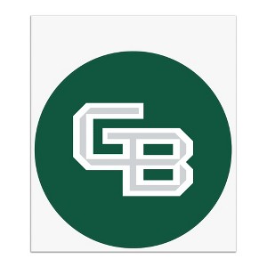 University of Wisconsin  Green Bay Primary Logo Automotive Car Window Locker Circle Bumper Sticker - 1 of 4