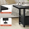 WOWLIVE Farmhouse Wood Coffee Table, Small Cocktail Table with 2 Drawers - 3 of 4