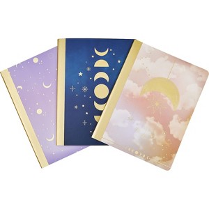 Eccolo Composition Notebooks 7.5" x 9.75" College-Ruled 80 Sheets Assorted Colors 3/Pack - 1 of 4