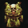 Seven Times Six Five Nights At Freddy's Shirt Men's Spring Trap Bonnie Skull Short Sleeve Tee Black - 2 of 4