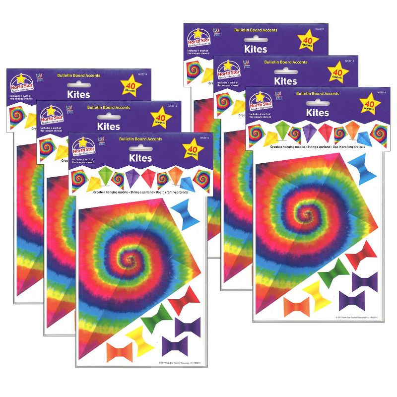 North Star Teacher Resources Bulletin Board Accents, Kites - Soar To Your Potential, 40 Per Pack, 6 Packs, 1 of 3