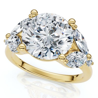 Pompeii3 3 3/4Ct Certified Diamond Engagement Ring 14k Gold or Platinum Lab Created