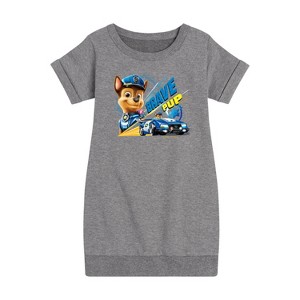 Girls' - Paw Patrol - Brave Pup Graphic Short Sleeve Fleece Dress - 1 of 4