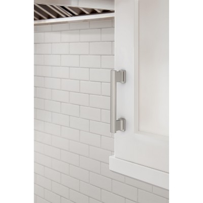 Satin Nickel 3-3/4" Center-to-Center Cabinet Pulls, 10 Pack