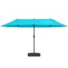 Outsunny 15ft Patio Umbrella Double-Sided Outdoor Market Extra Large Umbrella with Crank Handle for Deck, Lawn, Backyard and Pool - 4 of 4