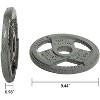 Gulches 2 Inch 4 pieces Olympic Cast Iron Weight Plates for Strength Training and Weightlifting, Multiple Weights - 3 of 4