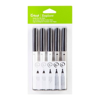 Cricut 5pc Black Calligraphy Variety Pen Set: Art & Stationery, 1.0mm ...