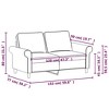 vidaXL Sofa Chair Living Room Accent Upholstered Chair with Armrest Fabric - 4 of 4