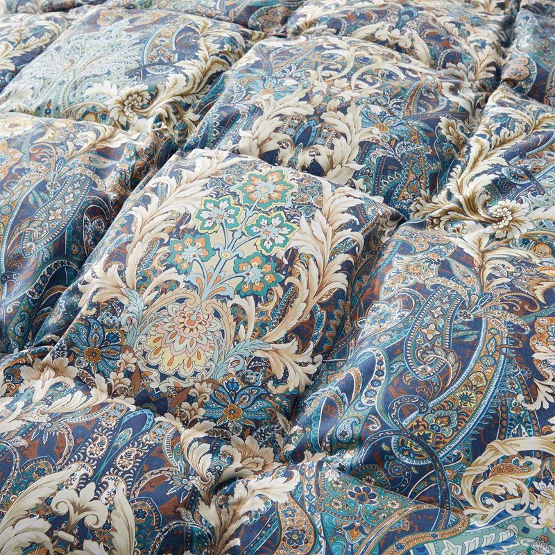 Peace Nest All Season Paisley Floral Goose Down Comforter Duvet Insert Vintage Style, 4 of 7