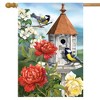 Home Sweet Birdhouse Spring House Flag Floral 28" x 40" Briarwood Lane - 2 of 4