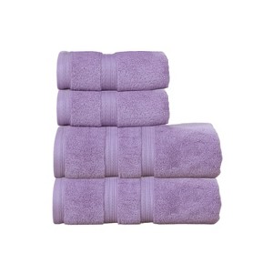 Home Weavers Elegance Essentials 550GSM 100% Cotton Zero Twist Super Absorbent Bath Towel Set - 1 of 4