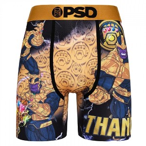 Mens Thanos Blue and Gold PSD Boxer Briefs - 1 of 4
