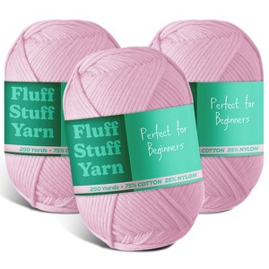 Hearth & Harbor Soft Yarn for Crocheting - Crochet & Knitting Yarn, 250 Yards Amigurumi Yarn, Cotton-Nylon Blend, Worsted Weight Yarn 4 - 1 of 4