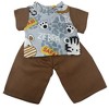Safari Animal Print Outfit for 14-Inch Baby Alive and Little Baby Dolls - 4 of 4