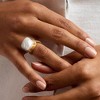 Ross-Simons 14x18mm Cultured Pearl Ring in 18kt Gold Over Sterling - 2 of 4