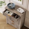 5-Drawer Dresser for Bedroom, 45" Tall Narrow Modern Chest of Drawers, Wooden Storage Cabinet or Nightstand for Small Spaces - 4 of 4