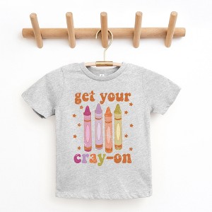 The Juniper Shop Get Your Cray-On Toddler Short Sleeve Tee - 1 of 2