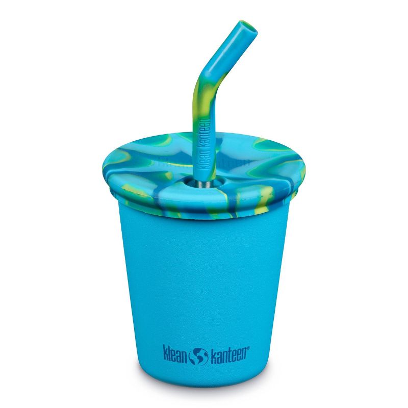 
Klean Kanteen 10oz Stainless Steel Kids' Cup with Straw Lid, 1 of 5
