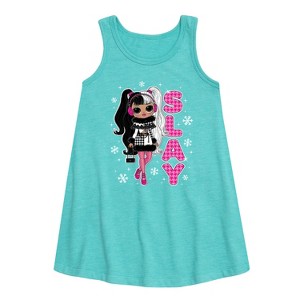 - LOL Surprise! - Winter Dolls Graphic Sleeveless Aline Dress - 1 of 3