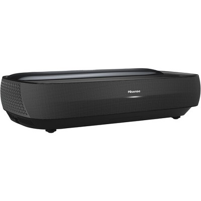 Manufacturer Refurbished Hisense L9G TriChroma 3000-Lumen XPR 4K UHD Smart Laser DLP Projector & 100" Screen Bundle, Black