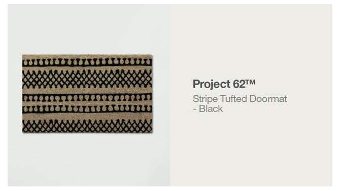1&#39;6&#34;x2&#39;6&#34; Stripe Tufted Doormat Black - Project 62&#8482;, 2 of 11, play video