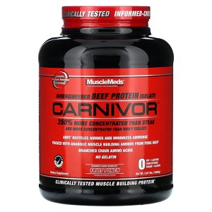 MuscleMeds Carnivor, Bioengineered Beef Protein Isolate, Fruit Punch, 3.67 lbs (1,669 g) - 1 of 2