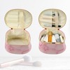 Unique Bargains Makeup Bag Cosmetic Travel Bag Make Up Brush Organizer Bag Marble Makeup Storage Toiletry Bag for Women 8"x6"x5" 1 Pcs - 2 of 4