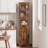 Narrow Bathroom Cabinet 67in H Tall Bathroom Storage Cabinet with 2 Doors & 1 Drawer Freestanding Slim Cabinet for Living Room Kitche - 3 of 4