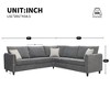 91x91'' Modern Upholstered Living Room Sectional Sofa, L Shape Furniture Couch with 3 Pillows - 3 of 4