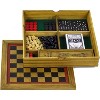 Professor Puzzle Wooden Games Portable Six in One Combination Game Set Compendium - image 3 of 4