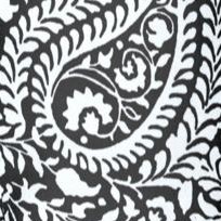 black stencil paisley