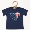 The Juniper Shop Patriotic Plane Heart Toddler Short Sleeve Tee - 2 of 4