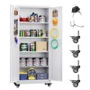 SUXXAN 73''H Garage Storage Cabinet With Wheels,steel Cabinets With 2 Doors And 4 Adjustable Shelves For Home Office, Assembly Required - 2 of 4