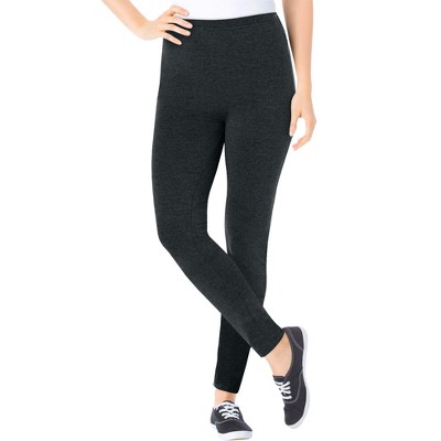 Woman Within Plus Size Tall Stretch Cotton Legging