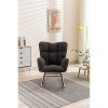 Teddy Fabric Tufted Upholstered Rocking Chair for Nursery Bedroom - image 2 of 4