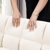 MAYEERTY 64.9" 3-in-1 Foldable Velvet Sofa Bed with Adjustable Back & Storage Bag (Beige) - 4 of 4