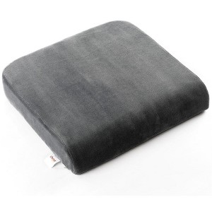 Cheer Collection Memory Foam Extra-Large Seat Cushion (Gray) - 1 of 4