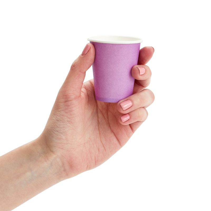 Stockroom Plus 600 Pack Disposable Mini Paper Cups for Espresso, Mouthwash, Tea & Coffee, Purple, 3oz, 4 of 7