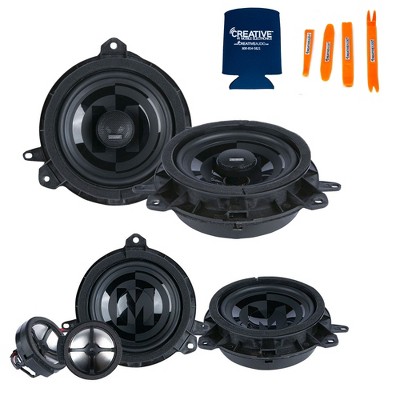 Memphis Audio Speaker Bundle: 1 Pair of PRXTY60C Seperates and 1 Pair of PRXTY60 Coaxial Direct Fit Toyota Replacement Speakers