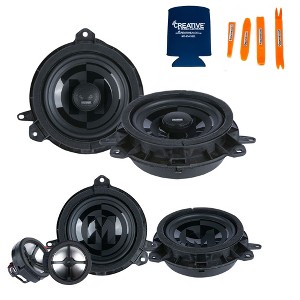 Memphis Audio Speaker Bundle: 1 Pair of PRXTY60C Seperates and 1 Pair of PRXTY60 Coaxial Direct Fit Toyota Replacement Speakers - 1 of 4