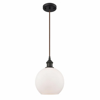 Athens - 1 Light Mini Pendant In Industrial Style-10 Inches Tall and 8 Inches Wide