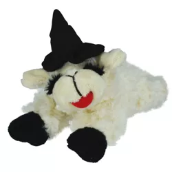 Multipet Lamb Chop Witch with Black Hat Dog Toy - 6"
