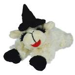Halloween Multipet Lamb Chop Witch with Black Hat Dog Toy - 6"