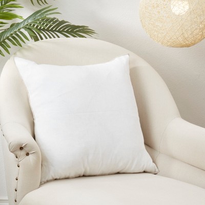 Ivory Linen Stonewashed Stitched Edge Throw Pillow Cover 20"x20"