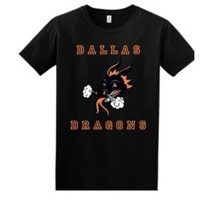Adult Dallas High School Dragons Name & Graphic Essential Soft T