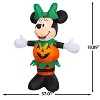Gemmy Airblown Inflatable Minnie Dressed In Pumpkin Outfit Disney, 3.5 ft Tall, Multicolored - 3 of 4